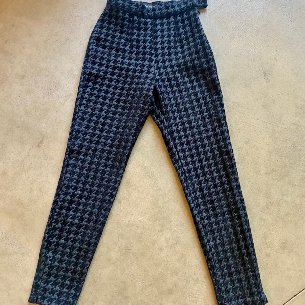 American Apparel Black Houndstooth Pants XS